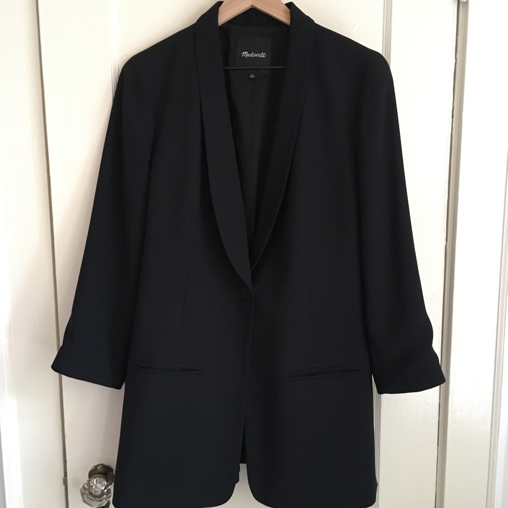 Long Black Madewell Blazer